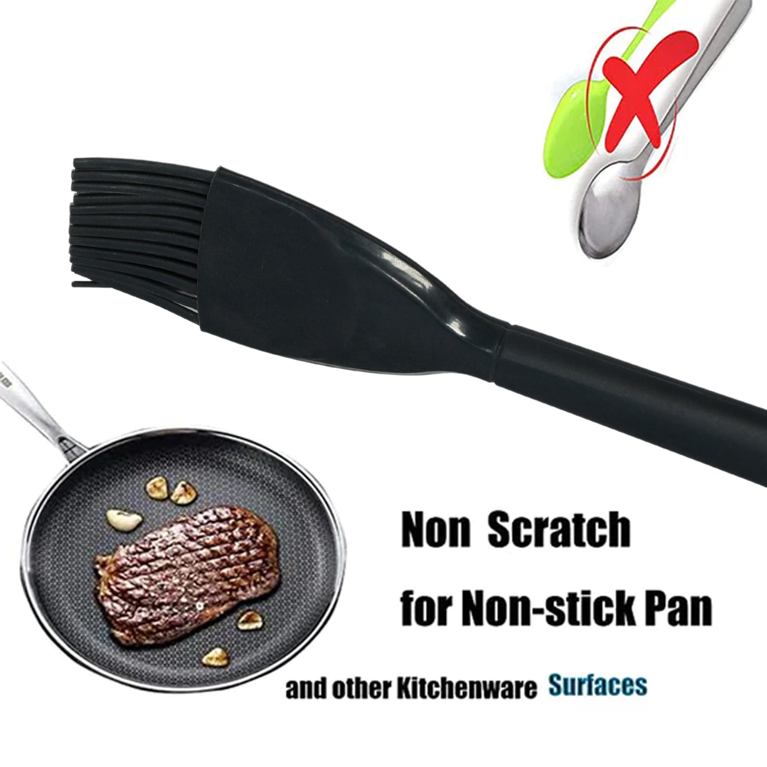 5393 Silicone Basting Brush Heat Resistant Long Handle Pastry Brush for Grilling, Baking, BBQ and Cooking DeoDap 5393 Silicone Basting Brush Heat Resistant Long Handle Pastry Brush for Grilling, Baking, BBQ and Cooking DeoDap